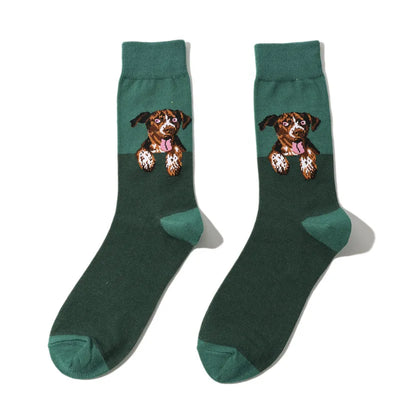 Pet Lover Crew Socks — Design 7